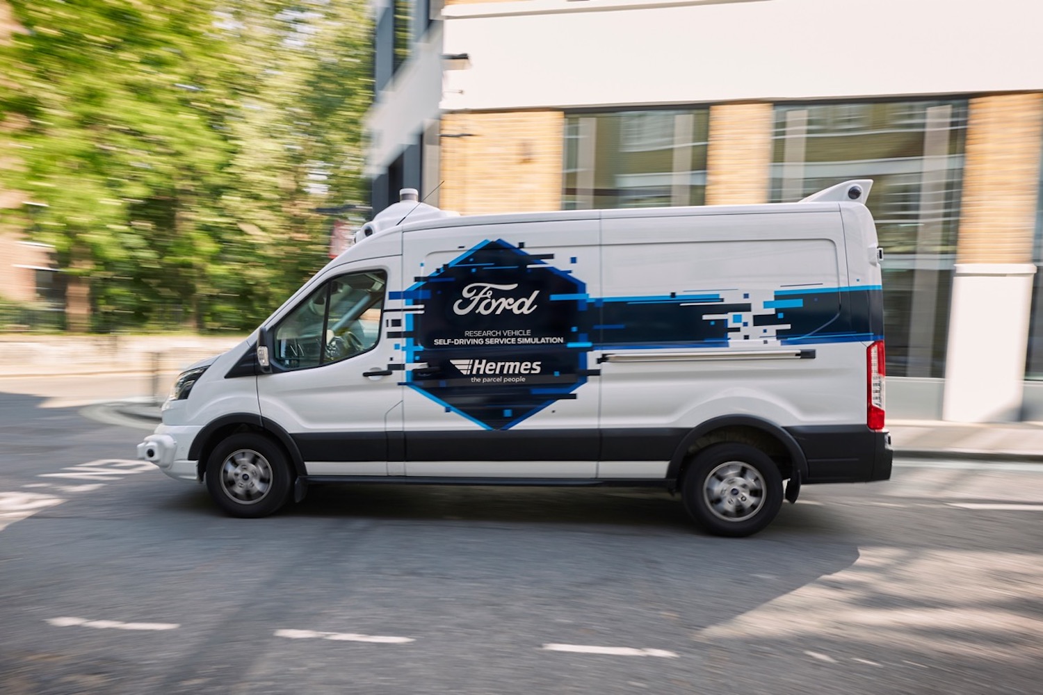 Ford and Hermes trial self-driving van