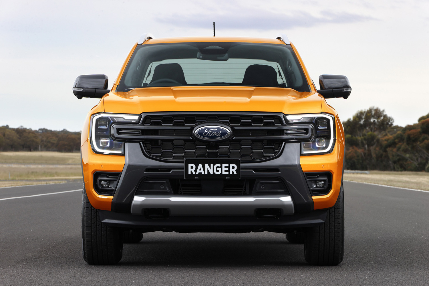 New Ford Ranger front view